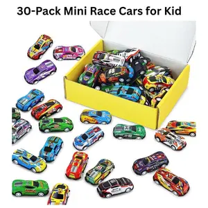 30-Pack Mini Race Cars for Kids, Pull Back Toy Cars for Classroom Prizes, Party Favors, Treasure Box Toys, Stocking Stuffers for Boys & Girls Ages 4-8