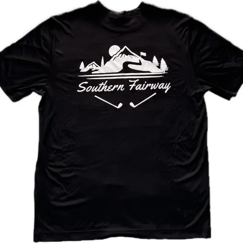 Off the Course Tee- Black/White