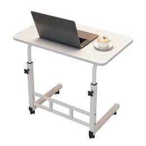 Garvee Upgraded-Mobile Laptop Desk, Height Adjustable Compact Rolling Workstation With Wheels, Portable Writing Table For Home Office, Study And Bedroom Use