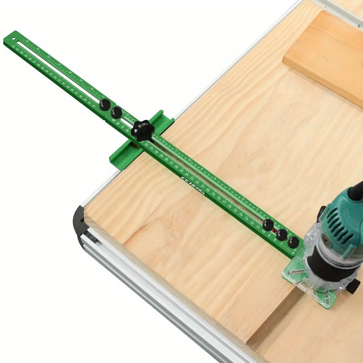 Router Milling Groove Bracket, Precise Cabinet Hardware Jig for Drawer Cabinet Installation, Woodworking Specialized Cutting and Milling Tool, Adjustable Clamp Height, Home