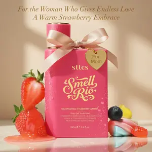 New Sttes Perfume 606# (Pressable Strawberry Gummies) – Eau de Parfum for Women – Richer Scent, Longer Lasting – Strawberry, Marshmallow, Fruit Gummies, Vanilla – Perfumes & Fragrances(100ml / 3.4 fl oz)