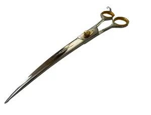 10″ Professional GERMAN STAINLESS DOG PET CURVED Grooming Shears Scissors