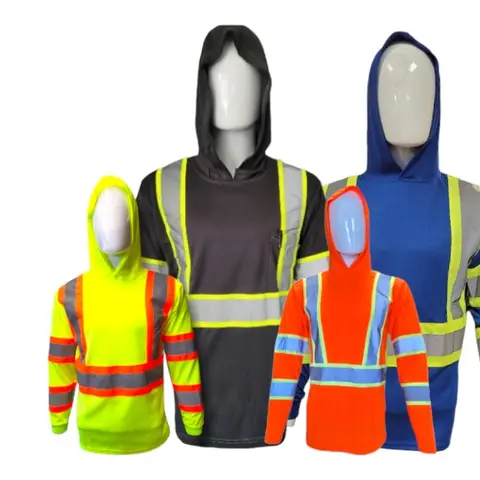 Hooded Long Sleeve Safety Shirts