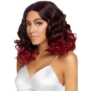 18" Curly Ombre Long Bob Wig
