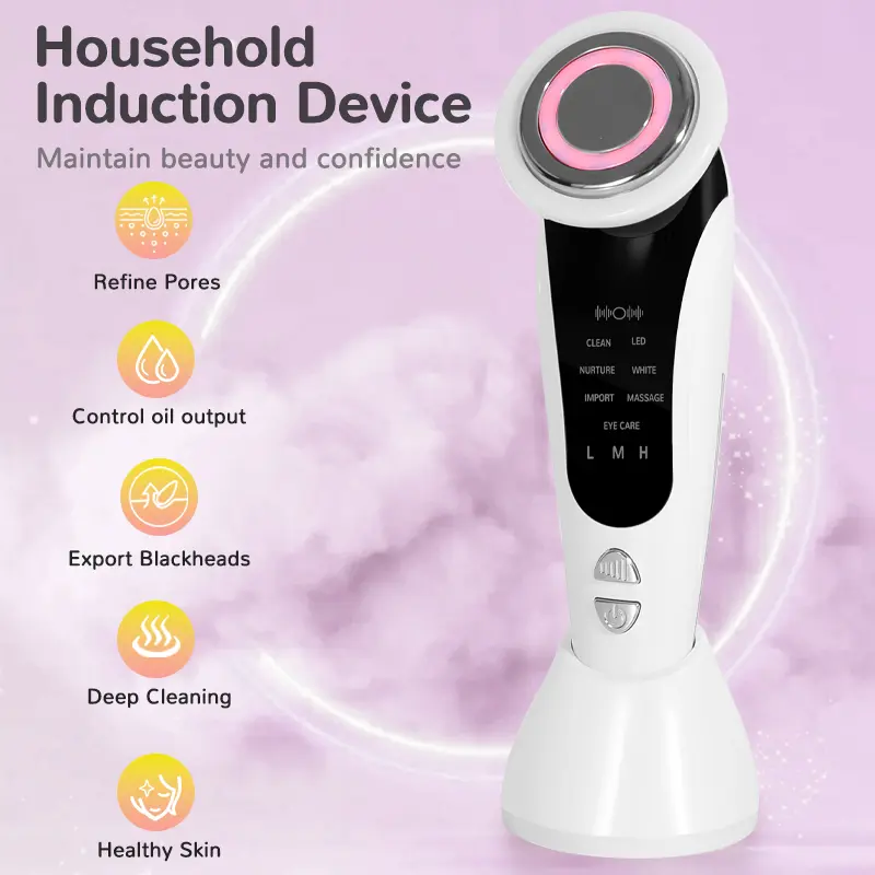 Multifunctional Facial Skin Care Machine - 7-Mode Electric Face Massager for Deep Cleansing, Anti-Aging, Skin Rejuvenation (Facial Beauty Device for Personal Care) Deep Pore Cleaner