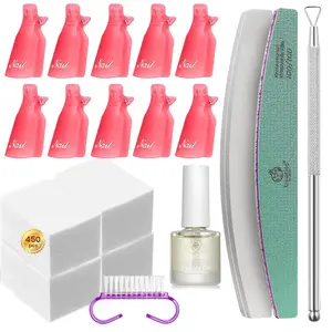 Beetles Gel Nail Polish Remover Kit, with 450 Pcs Lint Free Nail WipesManicure Cosmetic Clean Flawless #TikTokShopBacktoSchool