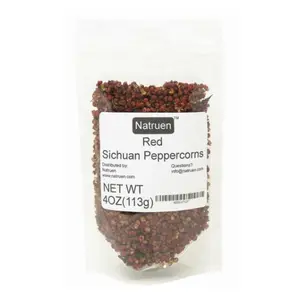 Natruen Szechuan Red Peppercorn Whole 4 oz, Premium Da Hong Pao, Authentic Sichuan Flavor Red Peppercorns for Kung Pao Chicken, Mapo Tofu Spice Asian Chinese Herbal Blend Chinese Natural Herbs