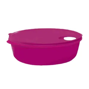 Large cristalflash purple  2.75 L Microwave Plate  Designed for Efficient Cooking and Supports Larger Meals, Green Color