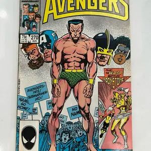 The Avengers #270 • Namor The Sub-Mariner Cover!  (Marvel 1986), FN  Back cover is ripped at the bottom