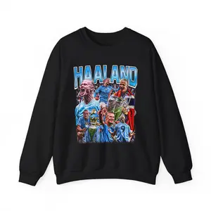 Erling Haaland Sweatshirt - Vintage Hoodie, Sweatshirt