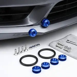 Quick Release Hood Latch Kit with Locking Washers: Universal Bumper and Trunk Fasteners for Cars, Trucks & SUVs, Automotive Accessories. Easy Installation, Enhanced Safety.
