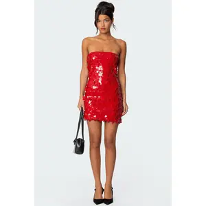 Samba Sequin Strapless Mini Dress