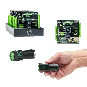 Kodiak Komrade 2500 Lumen Compact Rechargeable Tactical Flashlight with 4 Light Modes & Magnetic Charging Cable for EDC Home & Vehicle Use