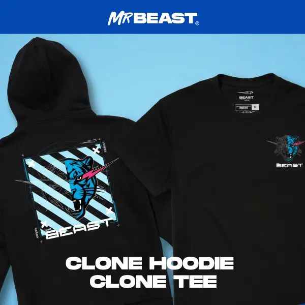 MrBeast Clone Graphic T-Shirt or Hoodie - Available in Youth & Adult Sizes
