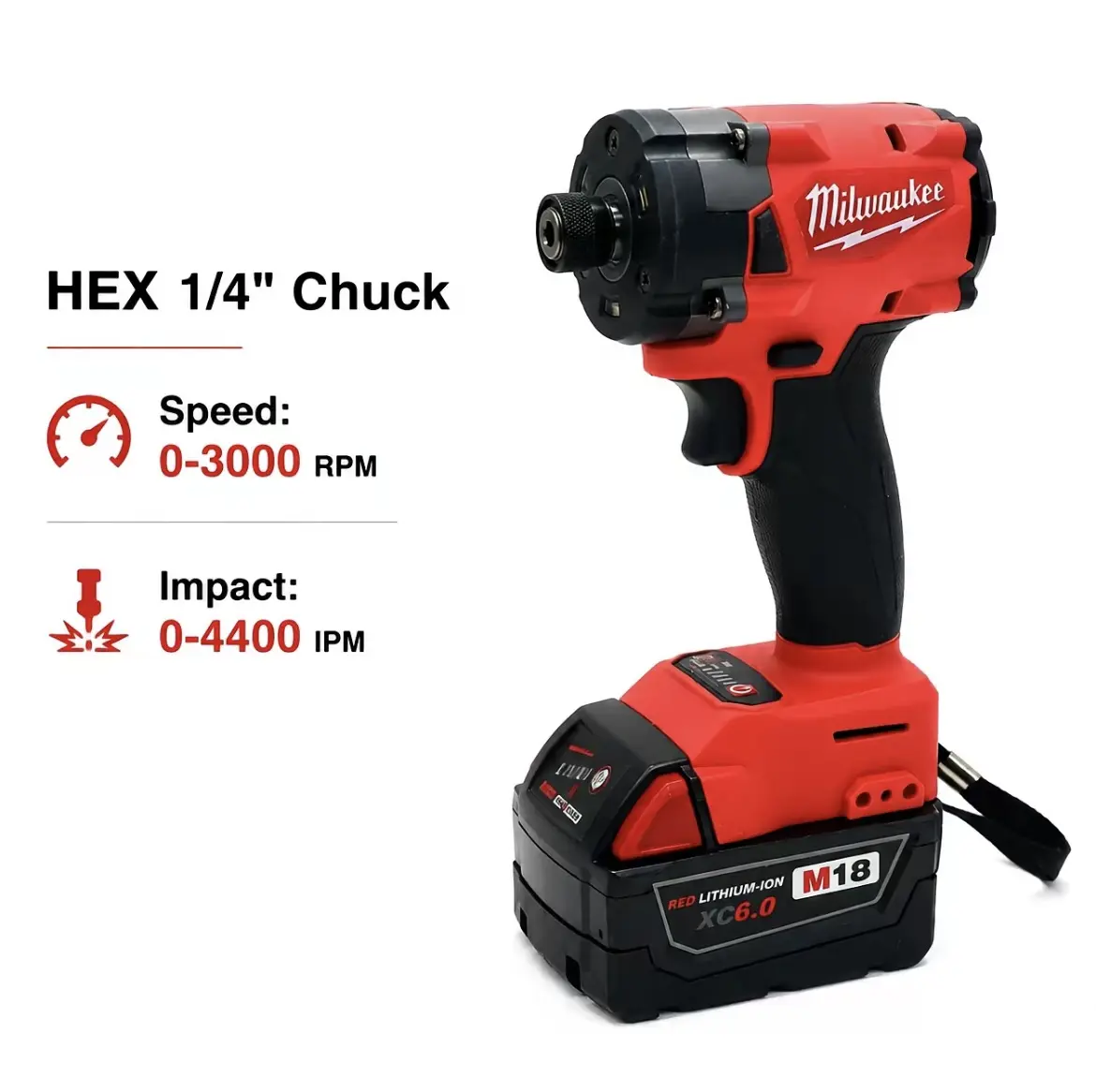 Milwaukee Cordless Brushless Technology High-Torque Impact Driver - Compact Design, Wireless Lithium Drill Function, No Battery, Versatile for DIY Enthusiasts & Screwdriver/Impact Drilling Tasks