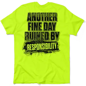 Responsibility - Men's Hi Visibility Safety Yellow Work