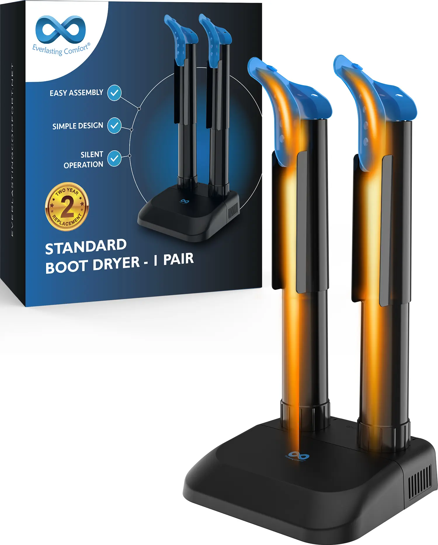 Convection Boot Dryer for Work Boots, Silent Boot Warmer, Energy-Efficient Shoe Dryer with Fanless Feature to Reduce Odor Convection Boot Dryer for Work Boots, Silent Boot Warmer, Energy-Efficient Shoe Dryer with Fanless Feature to Reduce Odor
