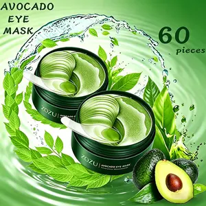 Avocado & Gold Eye Mask 60PCS, Collagen Hydrogel Under Eye Patches for Puffinessfor Daily Eye Care, Dark Circles and Fine Lines,Moisturizing Anti-Aging Eye Care,For Women & Men, Restore, Moisturizer