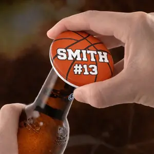 Basketball Bottle Opener Magnet Custom Personalized