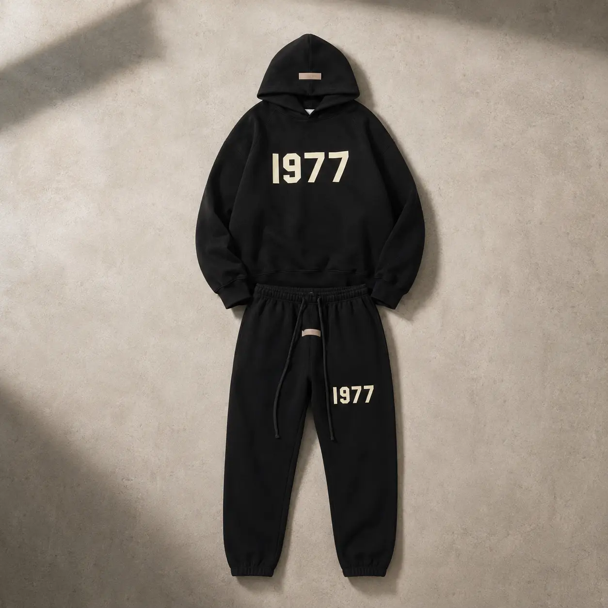 Unisex1977 Premium Hoodie & Jogger Set – Unisex Matching Tracksuit, Cozy Fleece Sweatshirt & Jogger Pants, Casual Streetwear Loungewear