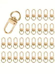 Keychain Making Kit, Lobster Claw Clasps & Swivel Rings & Hooks, Zinc Alloy Jewelry Findings for Dog Leash Charms & Craft Accessories, Diy Jewelry Accessories, Jewelry Making Supplies