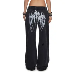 Death Rock Wide Leg Sweatpants