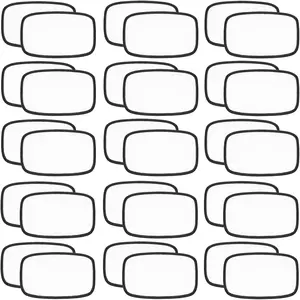 Sublimation Rounded Rectangle Patch (Black Border)