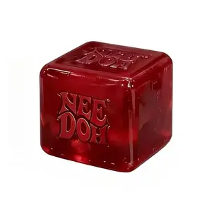 2026 NEW Needoh Nice Cube Water Drop Squeeze Toy Dr Pepper, Red Stylish Sensory Stress Relief Ball, Soft Squishy Fidget Toy, Relaxing Anxiety Reducing Hand Toy, Perfect Gift for All Ages