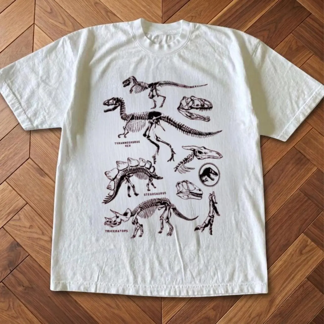 Dinosaur Fossil Graphic Tee, Vintage Dinosaur Shirt, Paleontology T Shirt, Dinosaur Skeleton Tee, Prehistoric Animal Shirt, Science Gift