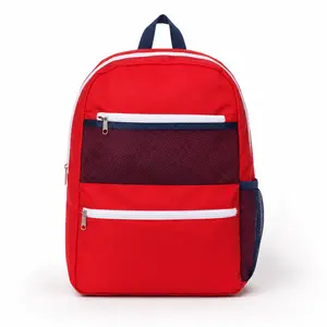 Red Backpack Casual Travel Daypack