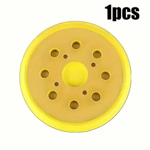 5 Inch 8 Hole Silicone Sanding Pad Replacement, Abrasive Pad, Hook Loop Fastener Backing, Compatible with Random Orbit Sander, Dual Layer Design
