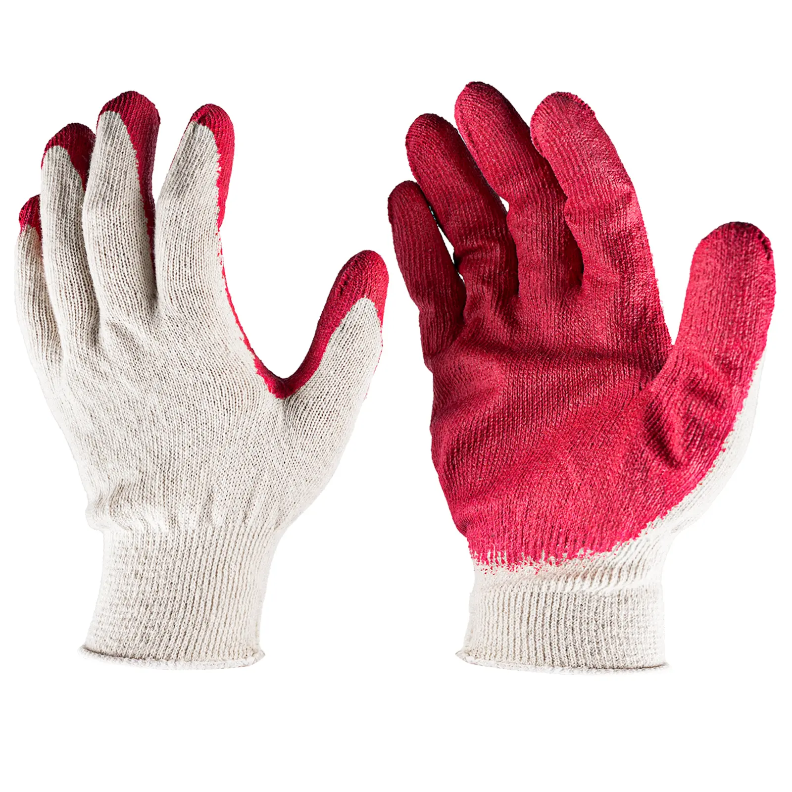 30-300 Pairs Red Work Safety Gloves, Coated Grip, Protective Safety Gloves for Work & Home Improvement