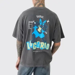 Tall Pokemonn Lucario T-shirt, Pokemonn Shirt, Birthday Gift