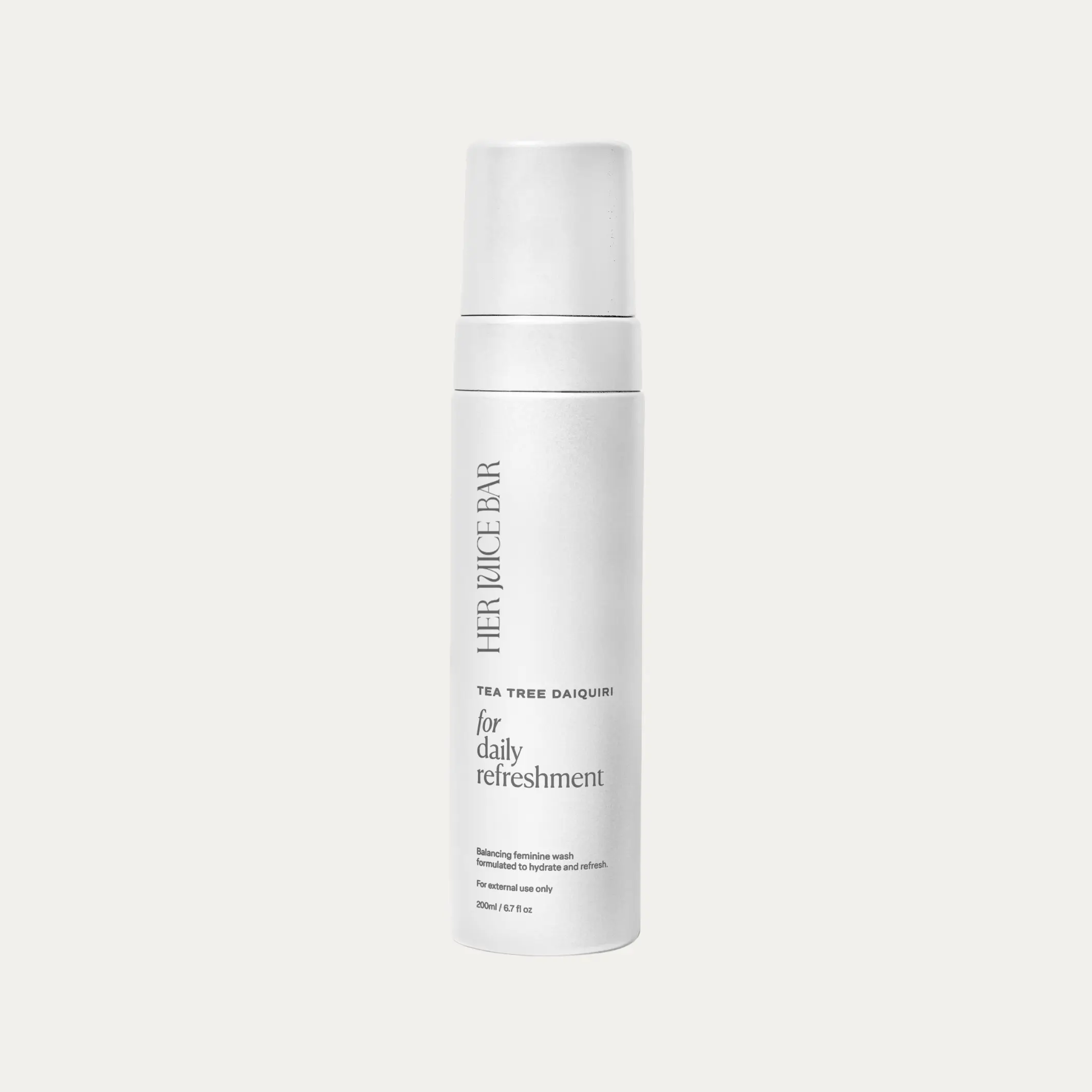 Her Juice Bar Fresh Tea Tree Daiquiri Organic Feminine Intimate Wash - Plant-Based, Natural Ingredients, Olive-Infused Gentle Cleanser with Coconut for Sensitive Skin, Daily Cleansing, Gentle Odor-Control for Intimate Areas | Beauty & Personal Care