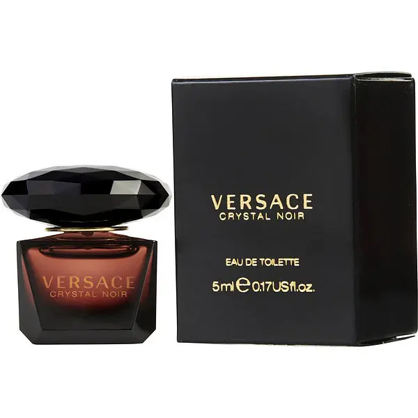 Versace Crystal Noir for Women Eau de Toilette Mini Spray, 0.17 Ounce