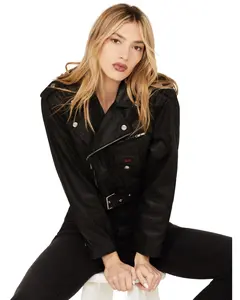 Wrangler Women's X Fender Cropped Moto Jacket - 112326265
