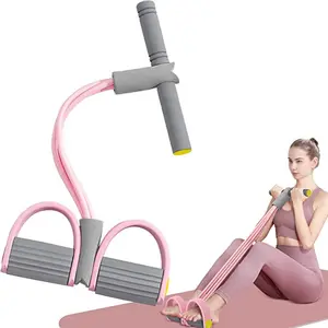 6 Tube Multifunction Pedal Resistance Band, Lightweight Portable Elastic Pull Rope, Home Gym Office Outdoor Workout, Yoga Abdominal Training