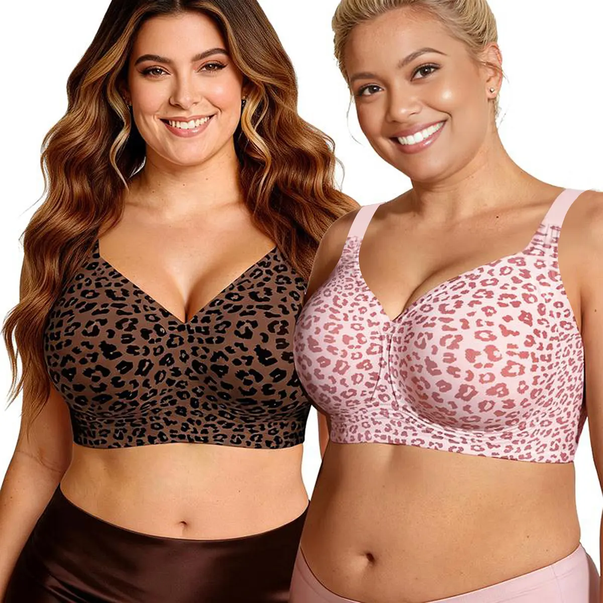 Leopard Dark Brown+Pink leopard+black