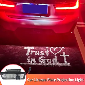 For BMW Series License Plate Projector Lamp Atmosphere Lights Car Rear Trunk Lighting Led Roof Twinkle Led Backlights for Enhanced Night Drive