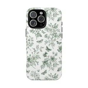 Butterfly garden Premium Film 2 in 1 Phone Case - Durable, Shock Absorbing and Stylish Protection - Compatible with iPhone 16, 15, 14, 13, 12, 11, Plus, Pro, Pro Max, Perfect birthday gift for friends. Compatible with Samsung Galaxy S25