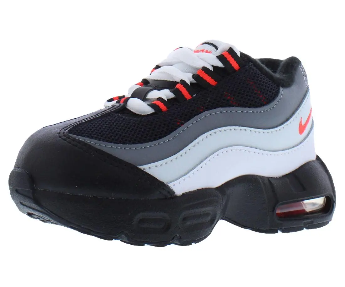 NIKE Infant & Toddler Air Max 95 Recraft Casual Shoes - Iconic Silhouette, Breathable Mesh Upper, for 2-3 Years Olds