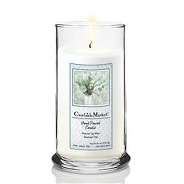 18 oz Eucalyptus Vase Status Candle Glass, Clear