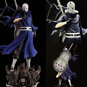 Naruto Anime Figure Uchiha Obito Action Figures double headed Statue PVC Collection Model Desktop Ornament Birthday Toys Gift