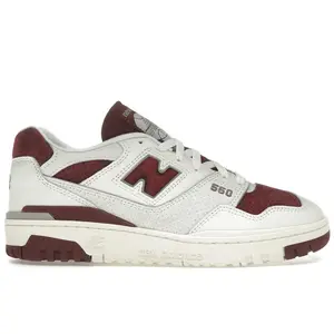 New Balance Men's 550 Sea Salt Classic Crimson, from StockX
