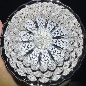 Build a master cup tea cup, handmade silver lotus flower cup