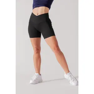 Crisscross Hourglass® Midi Short with Pockets - Black