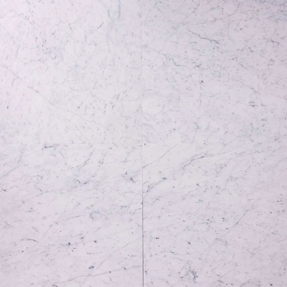 Carrara White 24×24 Polished/Honed Marble Tile