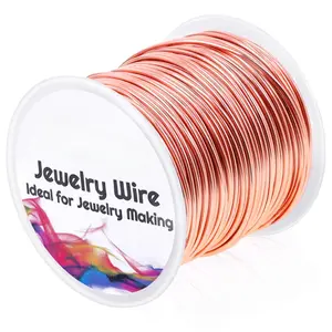 18 Gauge  Wire for  Making, Craft Wire Tarnish Resistant Copper Beading Wire for  Making Supplies and Crafting (18 Gauge, Copper)