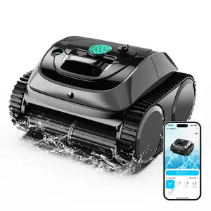 【2026 Upgrade】WYBOT C1 Cordless Robotic Pool Vacuum for Inground Pools, Above Ground Pool Cleaner 4-in-1 Wall & Waterline Cleaning Up to 1,614sq.ft, 150mins Smart Navigation, App Support