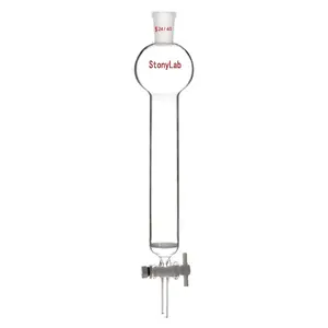 Chromatography Column with Reservoir, 50-500 ml, Medium Frit(40-80 μm), 24/40 Joint